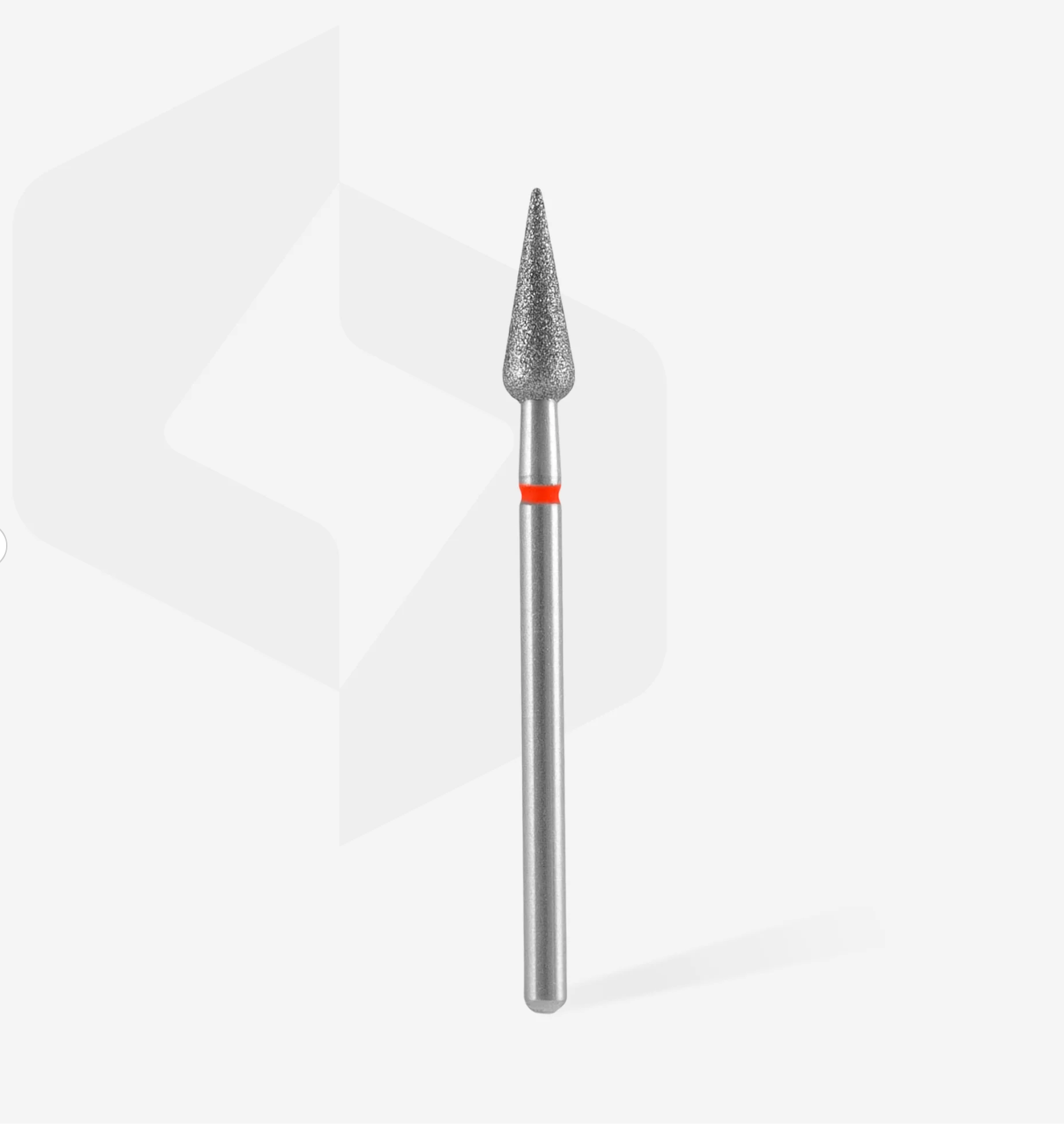 Foret À Ongles Diamant, "Poire Pointue", Rouge 2FA100B040/12